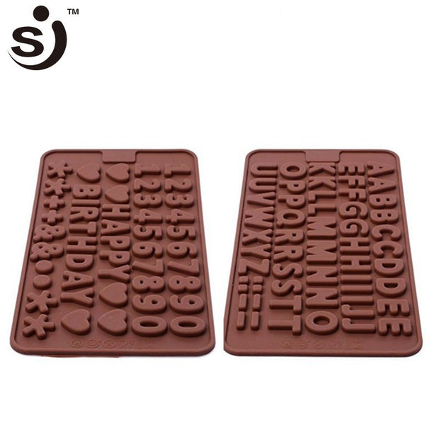 Onhand Alphabet and Number Set Silicone Mould Chocolate 2pcs