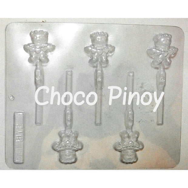 Bear with Heartstring Chocolate Lollipop Molder