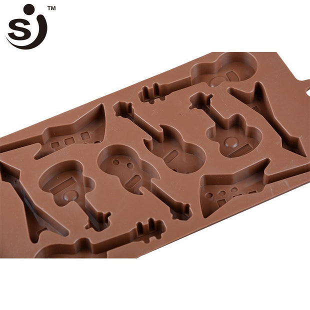 Onhand Guitars Music Instruments 3d Silicone Chocolate Mold
