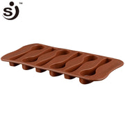 Onhand Chocolate Mold 6pcs Spoon Shape silicone spoon mould