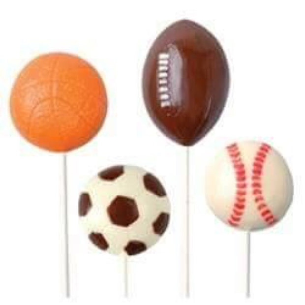 Sports Balls Chocolate Lollipop Molder
