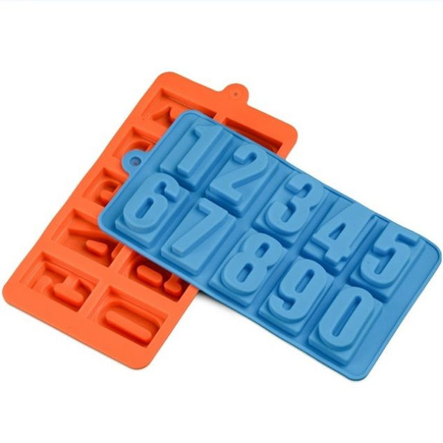 Onhand 10 Cavity Numbers Mold Silicone choco Chocolate Mould
