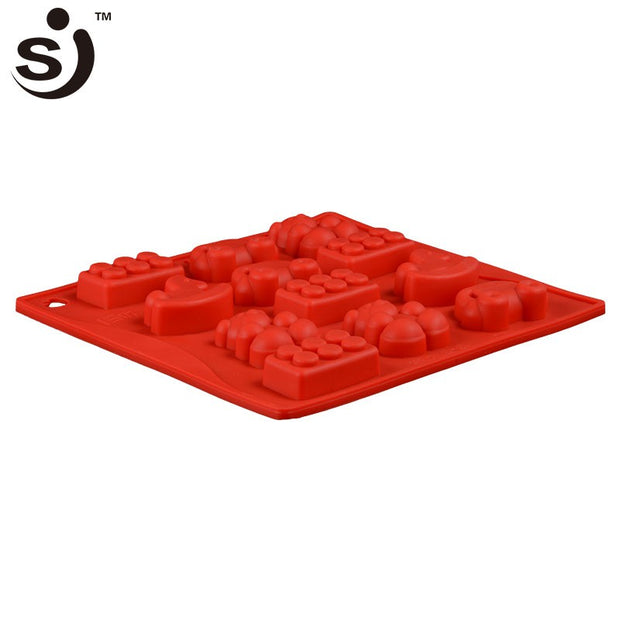 Onhand 16 Cavity Car Bear Lego Silicone Chocolate Mold  Baby