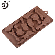 Onhand Guitars Music Instruments 3d Silicone Chocolate Mold