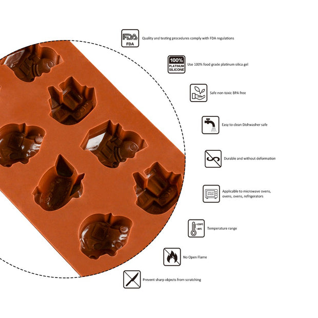 Onhand Small Car Shape Custom Silicon Chocolate Molds Mould