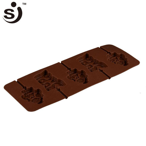 Onhand 5 Cavity Novelty Angel Baby Shape Silicone Lollipop Hard Candy Moulds