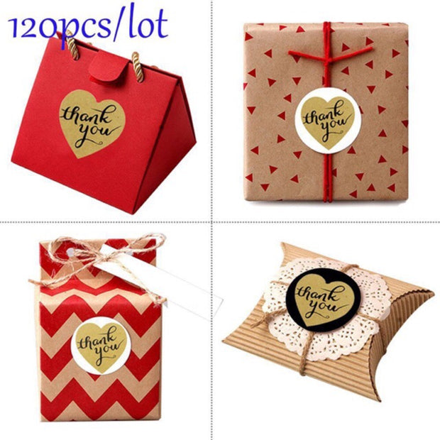 Thank You Heart Stickers
