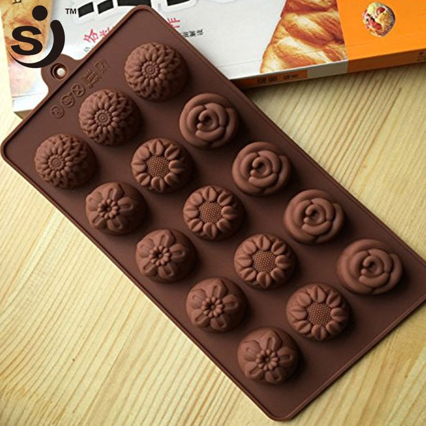 Onhand Food Grade Non-stick Flower Chocolate Silicone Mold