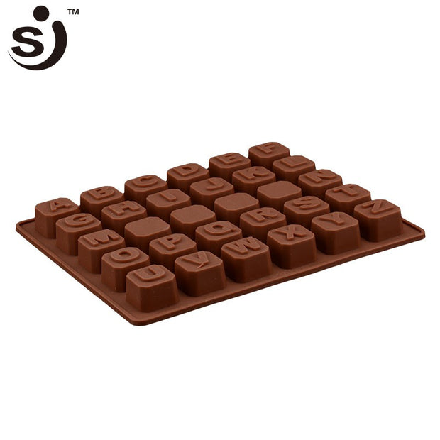 Onhand 30Mini Letters Alphabet Mould Silicone Chocolate Mold