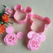 2 pcs Mickey Mouse Cookie Cutter
