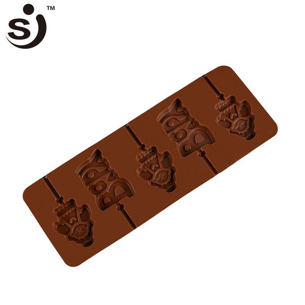 Onhand 5 Cavity Novelty Angel Baby Shape Silicone Lollipop Hard Candy Moulds
