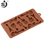 Onhand Guitars Music Instruments 3d Silicone Chocolate Mold