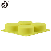 Onhand 4 Cavity Silicone Round Circle Mold Soap Moulds