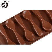 Onhand Chocolate Mold 6pcs Spoon Shape silicone spoon mould