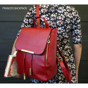 [FREE SHIPPING] Frances Backpack (Maroon)