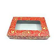 20pcs Red Swirl Box Mini Tray(5.5x3.5x1inches)