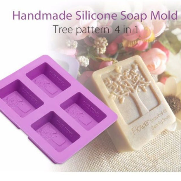 Onhand Soap Silicone Tree Rectangular Mold  Soap Molder