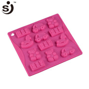 Onhand 16 Cavity Car Bear Lego Silicone Chocolate Mold  Baby
