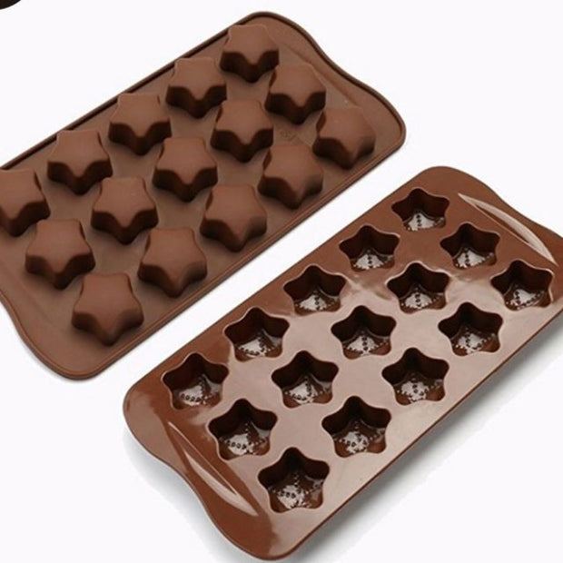 Onhand Stars 15 Cavities Silicone Chocolate Moulds Molder