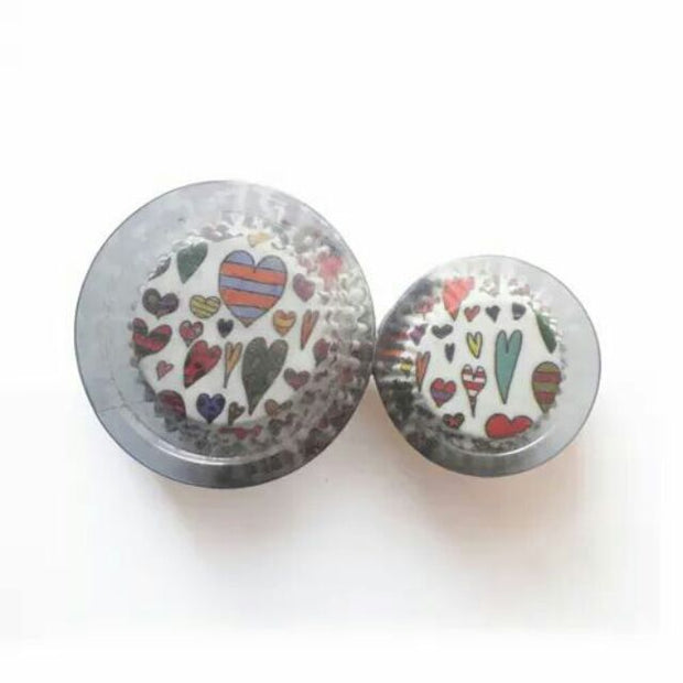 200pcs Hearts Design Cupcake Liners onhand
