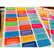 Homemade with Love Stickers