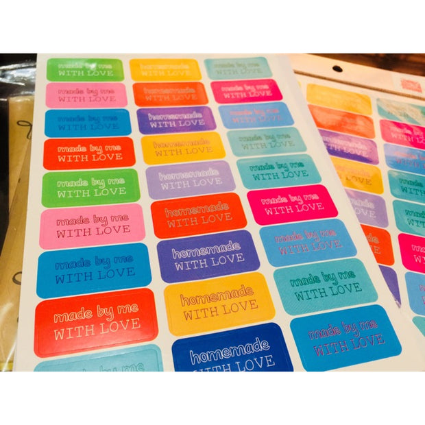 Homemade with Love Stickers