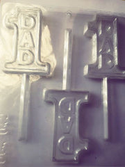 #1 Mom and #1 Dad Chocolate Lollipop Lolly Mould Mold Molder