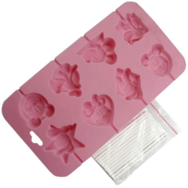 Disney  Mickey Minnie Daisy Silicone Lollipop Molder Mould