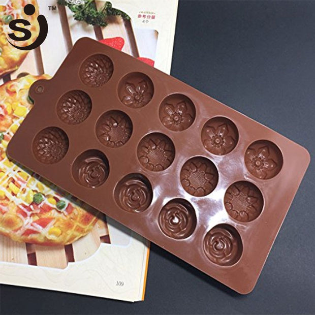 Onhand Food Grade Non-stick Flower Chocolate Silicone Mold