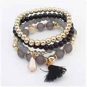 Crystal Beaded Tassel Bracelets