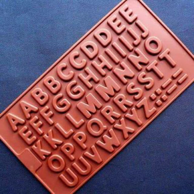 Small Alphabet / Letters Silicone Chocolate Molder