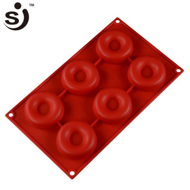Onhand 6 DONUT Silicone Molder Cake Mould Pan Mold