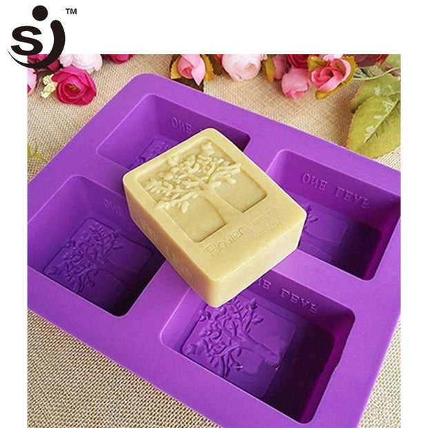 Onhand Soap Silicone Tree Rectangular Mold  Soap Molder