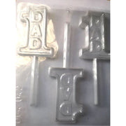 #1 Mom and #1 Dad Chocolate Lollipop Lolly Mould Mold Molder