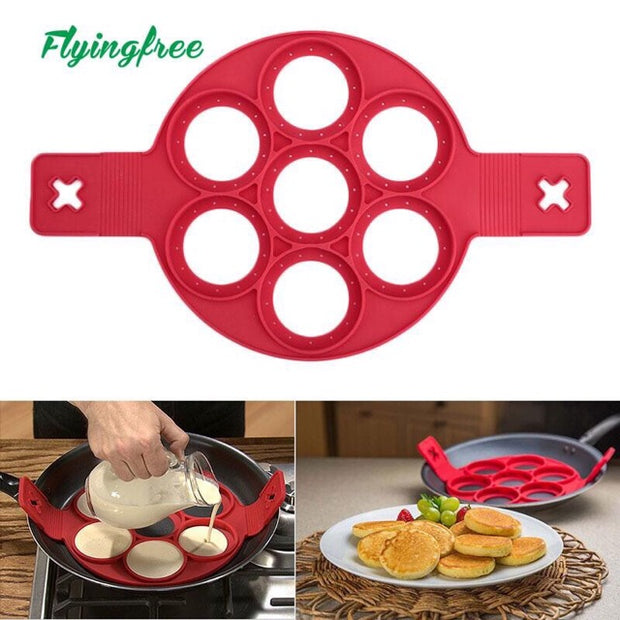 Non Stick Pancake and Egg Silicone Pan Flip Molder