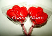 Two Hearts Lollipop Chocolate Molder